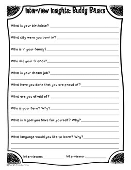 Buddy Biography Writing Project! by Travel Through Fourth | TPT