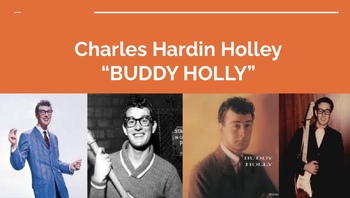 Preview of Buddy Holly: Google Slides