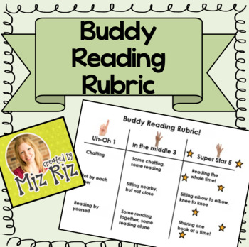 Preview of Buddy Reading Rubric for ActivInspire!