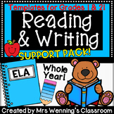 Reading and Writing Support Templates for Grades 1 and 2!