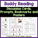 Buddy Reading discussion task cards, bookmarks and posters