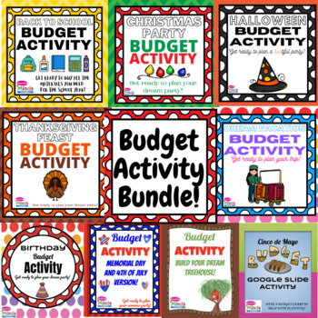 Preview of Budget Activity- Math Bundle