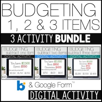 Preview of Budget BUNDLE for Digital Learning
