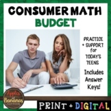 Budget - Consumer Math Unit (Notes, Activities, Presentati
