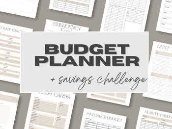 Preview of Budget Planner PDF