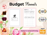 Budget Planner Printable - Log Book - Wih Editable Templat