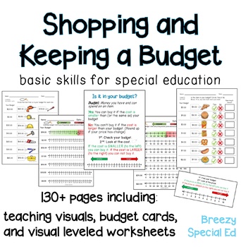 Preview of Budget Worksheets - Do you have Enough Money? Life Skill Math for Special Ed