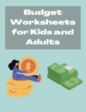 Budget worksheets for Kids and Adults | Life Skills