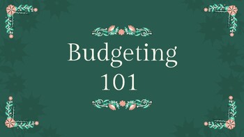 Preview of Budgeting 101 Presentation