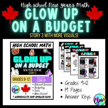 Preview of Budgeting Activity 3 | Glow Up On a Budget | High School Math | Canada