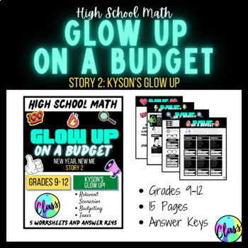 Preview of Budgeting Activity 2 | Glow Up On a Budget | High School Math | USA