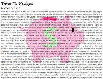Preview of Budgeting Assignment - Digital
