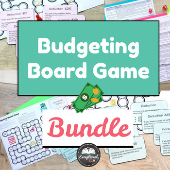 Preview of Budgeting Board Games Bundle - Real life financial literacy skills fore teens