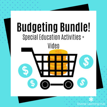 Preview of Budgeting Bundle + Instructional Video for Special Education! Distance Learning