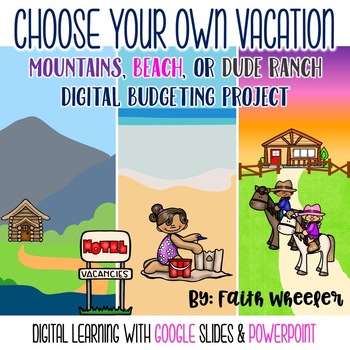 Preview of Budgeting: Choose Your Vacation | Google Slides™ | Microsoft PowerPoint™