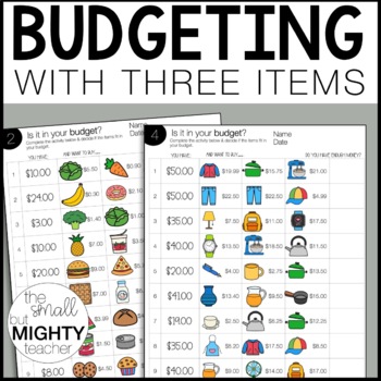 Preview of Budgeting Grocery Shop - Digital Activity
