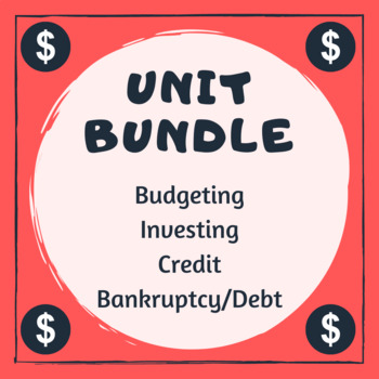 Preview of Budgeting, Investing, Credit, Debt Bundle - Notes, Activities, Test