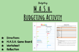 Budgeting M.A.S.H. Activity