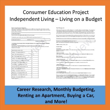 Preview of Budgeting Project - Consumer Education Project