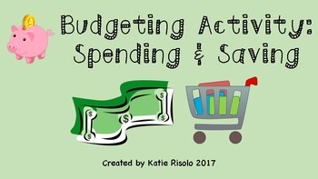 Preview of Budgeting: Saving and Spending Activity/Center