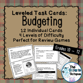 Budgeting Task Cards - Leveled - Suitable for Review Games