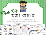 Budgeting With Decimals: Activity to Add, Subtract, Multip