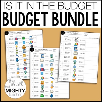 Preview of Budgeting Worksheet Bundle