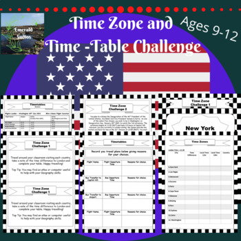 Preview of Budgeting Worksheets for Students-Inauguration Project-Timezones Revision