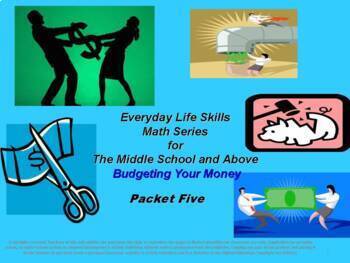 Preview of Budgeting Your Money: Everyday Life Skills Math Series: Booklet Five