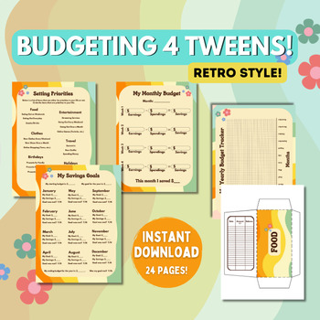 Preview of Budgeting for Tweens! Budgeting Resources for Kids and Teens, Money Management!