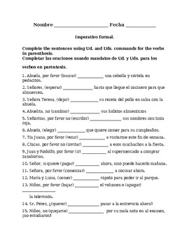 Buen Viaje 3, Chapter 5. Imperativo familiar with irregular verbs.  Quiz/Activity