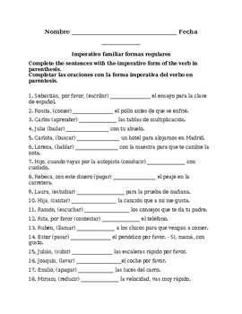 Buen Viaje 3, Chapter 5. Imperativo familiar with irregular verbs.  Quiz/Activity