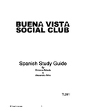 Buena Vista Social Club-Spanish Study Guide