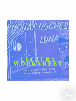 Preview of Buenas Noches Luna (Goodnight Moon) Lectura Worksheet for Reader's Workshop