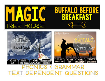 Preview of Buffalo Before Breakfast NO PREP and Text Dependent Questions BUNDLE