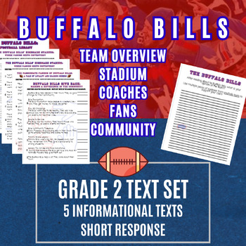 Preview of Buffalo Bills Text Set Grade 2 Short Response Opinion Paired Evidence ELA May