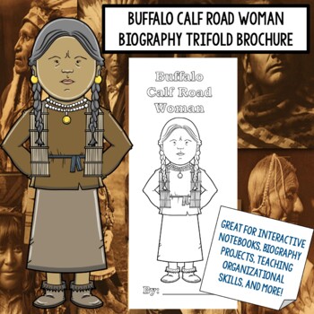 Preview of Buffalo Calf Road Woman Biography Trifold Graphic Organizer