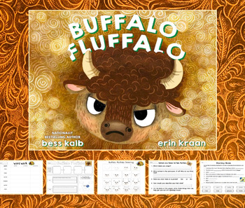 Preview of Buffalo Fluffalo - Book Companion - Comprehension, Word Study, Drawing and More