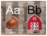 Buffalo Plaid Alphabet Chart