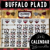 Buffalo Plaid CALENDAR | EDITABLE
