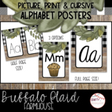 Buffalo Plaid Farmhouse - Alphabet Posters (Picture, Print