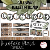 Buffalo Plaid Farmhouse - Calendar Bulletin Board