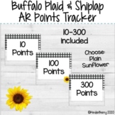 Buffalo Plaid & Shiplap AR Book Points Track Display