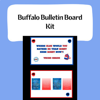 Buffalo 'Where Else Would You Rather Be' Bulletin Board Kit