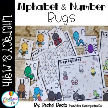 Bug Alphabet and Number Activities | Pre-k and Kindergarten | TpT