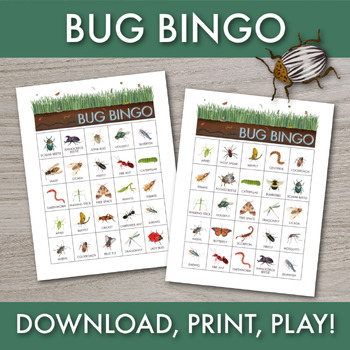 Preview of Bug Bingo Game | Insect-Themed Classroom Activity
