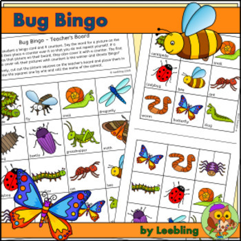 Preview of Bug Bingo Game - Insect and Minibeast Activity