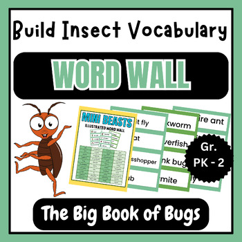 Preview of Bug Brigade: Build Insect Vocabulary with a 40-Card Word Wall (Pre-K-2)