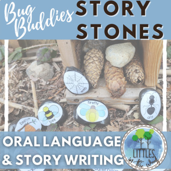 Preview of Bug Story Stones with Primary Writing Paper