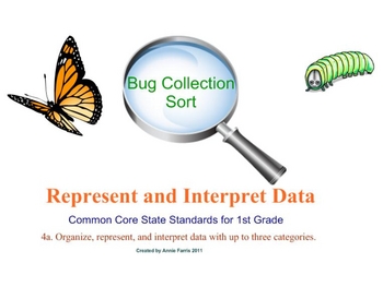 Preview of Bug Collection-Organize, Represent and Interpret Data